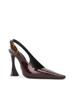 Saint Laurent Dune Slingback Pump in Marron Glace, view 2, click to view large image.
