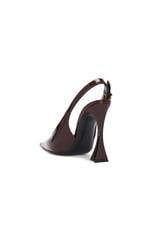 Saint Laurent Dune Slingback Pump in Marron Glace, view 3, click to view large image.