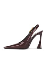 Saint Laurent Dune Slingback Pump in Marron Glace, view 5, click to view large image.