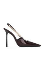 Saint Laurent Blake Slingback Pump in Marron Glace, view 1, click to view large image.