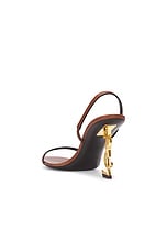 Saint Laurent Opyum Sandal in Bruciato, view 3, click to view large image.