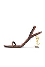 Saint Laurent Opyum Sandal in Bruciato, view 5, click to view large image.