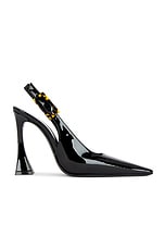 Saint Laurent Dune Slingback Pump in Nero, view 1, click to view large image.