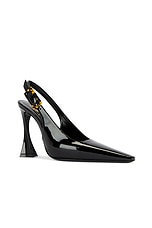Saint Laurent Dune Slingback Pump in Nero, view 2, click to view large image.