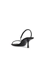 Saint Laurent Jaspe Sandal in Nero, view 3, click to view large image.