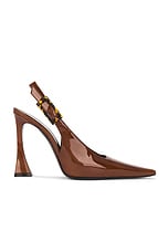 Saint Laurent Dune Slingback Pump in Wood, view 1, click to view large image.