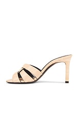 Saint Laurent Tribute Mule Sandal in Brave Ivory, view 5, click to view large image.
