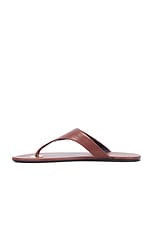 Saint Laurent Kouros Flat Sandal in Aesthetic Brown, view 5, click to view large image.