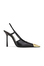 Saint Laurent Jeanne Slingback Pump in Nero, view 1, click to view large image.