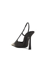 Saint Laurent Jeanne Slingback Pump in Nero, view 3, click to view large image.