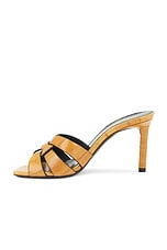 Saint Laurent Tribute Mule Sandal in Brave Beige, view 5, click to view large image.
