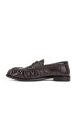 Saint Laurent Le Loafer Mocassin in Burnt Brown, view 5, click to view large image.