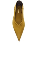 Saint Laurent Carolyn Slipper in Cuba Gold, view 5, click to view large image.
