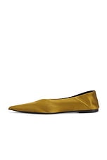 Saint Laurent Carolyn Slipper in Cuba Gold, view 6, click to view large image.