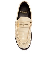 Saint Laurent Le Loafer in Brave Ivory, view 4, click to view large image.