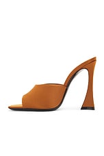 Saint Laurent Hall Mule Sandal in Autumn Brown, view 5, click to view large image.