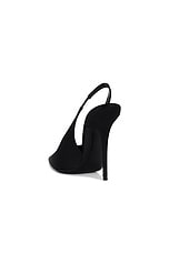 Saint Laurent Mug Slingback Pump in Nero, view 3, click to view large image.