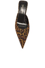 Saint Laurent Barbara Mule in Manto Naturale, view 4, click to view large image.