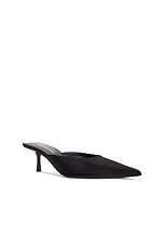 Saint Laurent Barbara Mule Pump in Nero, view 2, click to view large image.