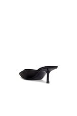 Saint Laurent Barbara Mule Pump in Nero, view 3, click to view large image.