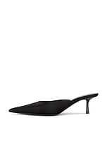 Saint Laurent Barbara Mule Pump in Nero, view 5, click to view large image.