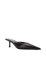 Saint Laurent Barbara Mule in Nero, view 2, click to view large image.