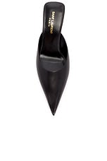 Saint Laurent Barbara Mule in Nero, view 4, click to view large image.