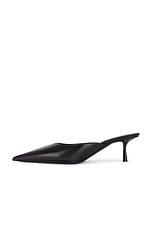 Saint Laurent Barbara Mule in Nero, view 5, click to view large image.