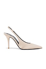 Saint Laurent Newton Slingback Pump in Light Nude, view 1, click to view large image.