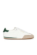 Saint Laurent Circle Sneaker in Blanc Optique, view 1, click to view large image.