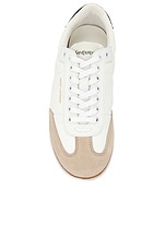 Saint Laurent Circle Sneaker in Blanc Optique, view 4, click to view large image.