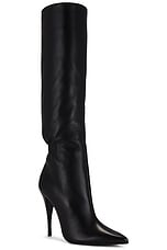 Saint Laurent Vodka Boot in Nero, view 2, click to view large image.