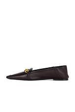 Saint Laurent Chris Flat in Harris Eagle Brown, view 6, click to view large image.