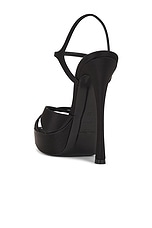 Saint Laurent Arancha Sandal in Nero, view 3, click to view large image.