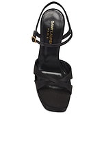 Saint Laurent Arancha Sandal in Nero, view 4, click to view large image.