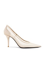 Saint Laurent Newton Pump in Nude & Light Nude, view 1, click to view large image.