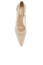 Saint Laurent Newton Pump in Nude & Light Nude, view 4, click to view large image.