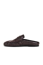 Saint Laurent Peg Loafer in Burnt Brown, view 5, click to view large image.