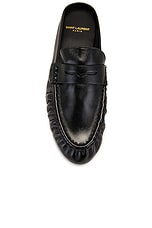 Saint Laurent Peg Loafer in Nero, view 4, click to view large image.