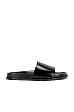 Saint Laurent Nichols Slide Sandal in Nero | FWRD