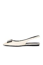 Saint Laurent Anais Ballerina Flats in Perle & Marine, view 5, click to view large image.