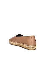 Saint Laurent Espadrille Flats in Nude, view 4, click to view large image.