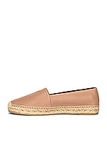 Saint Laurent Espadrille Flats in Nude, view 5, click to view large image.