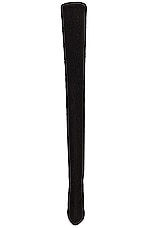 Saint Laurent 68 Over The Knee Stretch Boots in Noir, view 4, click to view large image.