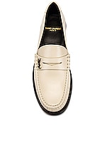 Saint Laurent Le Loafer in Pearl, view 4, click to view large image.