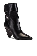 Saint Laurent Niki Booties in Nero, view 2, click to view large image.