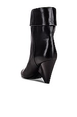 Saint Laurent Niki Booties in Nero, view 3, click to view large image.