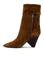 Saint Laurent Niki Booties in Dark Land, view 5, click to view large image.