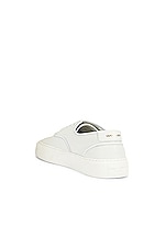 Saint Laurent Venice Low Top Sneakers in Blanc Optique, view 3, click to view large image.