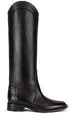 Saint Laurent Godiva Boots in Nero, view 1, click to view large image.